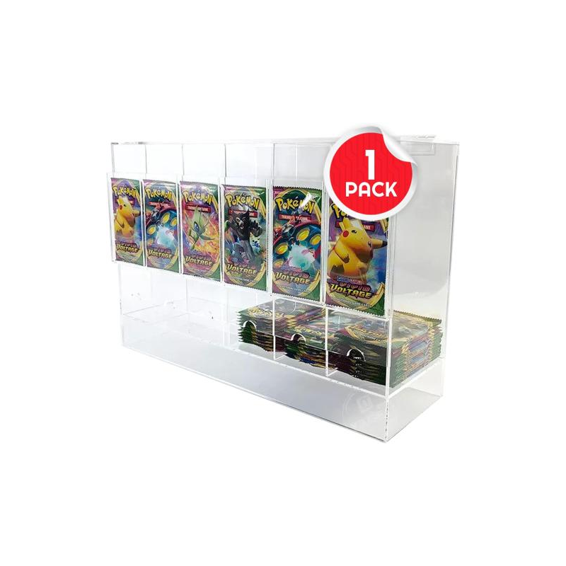 EVORETRO - PREMIUM 6-Slot Acrylic Card Pack Dispenser 