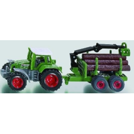 Tractor with Forestry Trailer Die cast farm