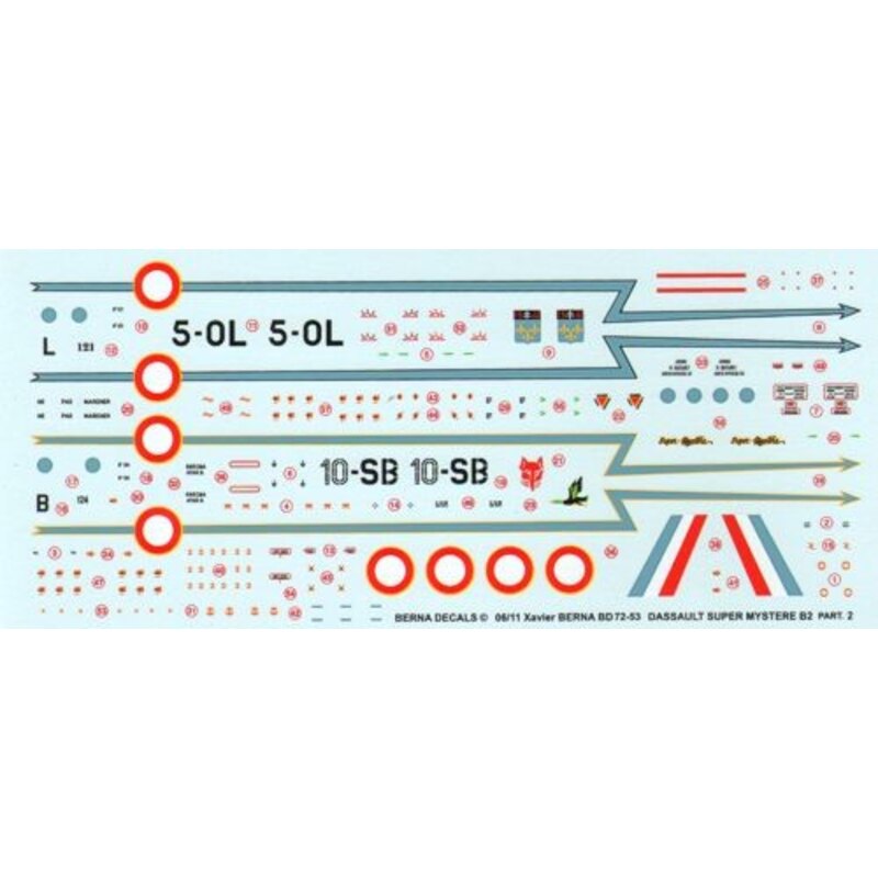 Dassault Super Mystere B2 Part 2 : N 121 5-OL ′Ile de France′ & N 124 10-SB ′Valois′