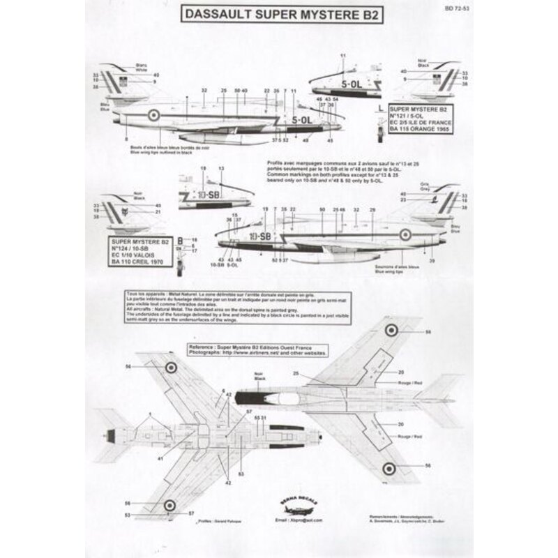 Dassault Super Mystere B2 Part 2 : N 121 5-OL ′Ile de France′ & N 124 10-SB ′Valois′