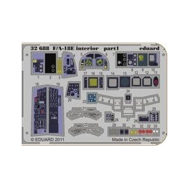 F/A-18E interior (self adhesive) (designed to be assembled with model kits from Trumpeter)