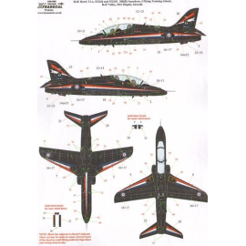 Decals BAe Hawk T.1A (2) XX244 or XX245 2008(R) Squadron, 4 FTS RAF Valley 2011 Display Aircraft flown by Flt.Lt. Jules Fleming;