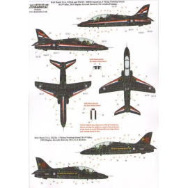 Decals RAF Display Aircraft 1993 and 2011 (3) BAe Hawk T.1A XX244 and XX245 208(R) Squadron 4FTS 2011 display aircraft flown by 