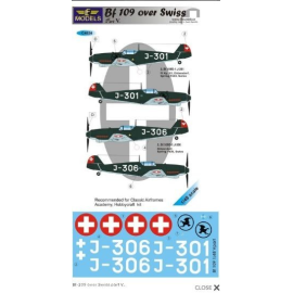 Decals Bf 109D (2) J-301 or J-306 Khaki/Grey 