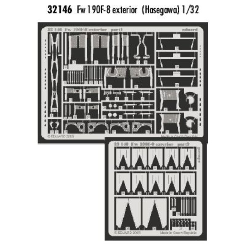 Focke Wulf Fw 190F-8 exterior (designed to be assembled with model kits from Hasegawa)