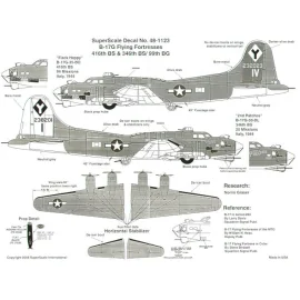 Boeing B-17G Flying Fortress (2) 232023 IV 416 BS `Flak Happy′ 94 missions; 238201 I 346 BS `2nd Patches′ 20 missions Italy; Bot