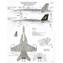 Boeing F/A-18E/F Super Hornets (2) F 166434 NH/200 VFA-14 Tophatters red trim, black fins; E 166455 NH/100 VFA-41 Black Aces CAG