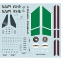 Decals Boeing F/A-18F Super Hornet VX-9 Vampires CoNA (2) 166673 XE/250; 166791 XE/260. Both NAS China Lake 2011. 3ins CoNA Pres