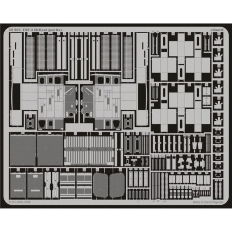 Grumman F6F-3 Hellcat gun bay (designed to be assembled with model kits from Hasegawa)