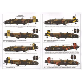 Decals Handley Page Halifax B.Mk.I/II and B.Mk.III (7) Mk.I/II L9619 ZA-E 10 Squadron RAF Leeming 1941; W1048 TL-S 35 Squadron R