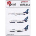 Boeing 737-400/737-500 and 737-700 Braathens in the northern light scheme (for Minicraft Revell and Skyline kits)