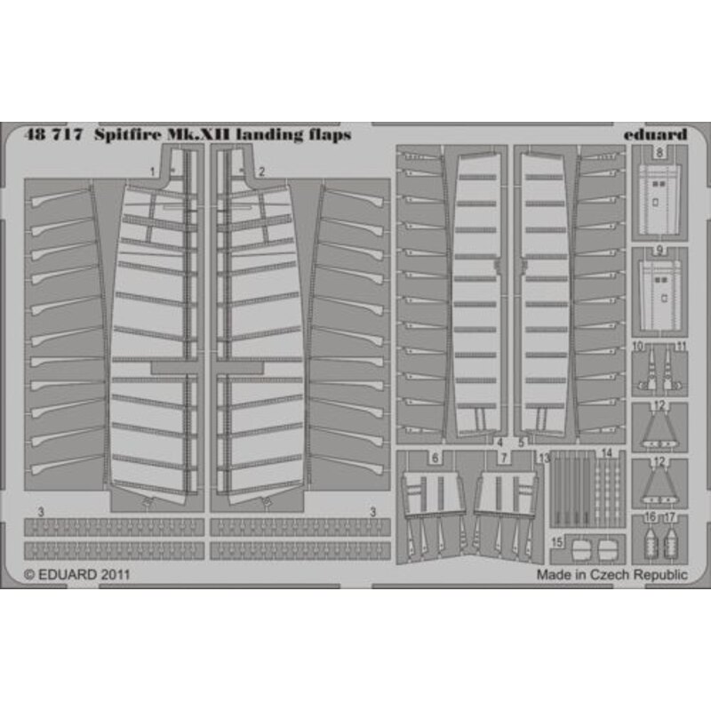 Supermarine Spitfire Mk.XII landing flaps (for Airfix kits)