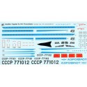 Tupolev Tu-144 Aeroflot CCCP-77101/77102 First Scheme(for ICM kits)