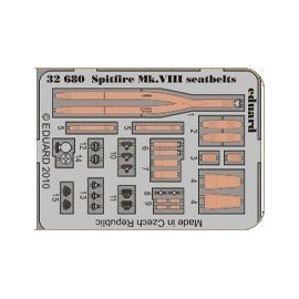 Supermarine Spitfire Mk.VIII seatbelts (designed to be assembled with model kits from Tamiya) Superdetail kit for airplanes