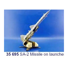 SA-2 missile on launcher (designed to be assembled with model kits from Trumpeter) 