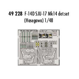 Mk.GRU F14D seat detail PRE-PAINTED IN COLOUR! (designed to be assembled with model kits from Hasegawa)