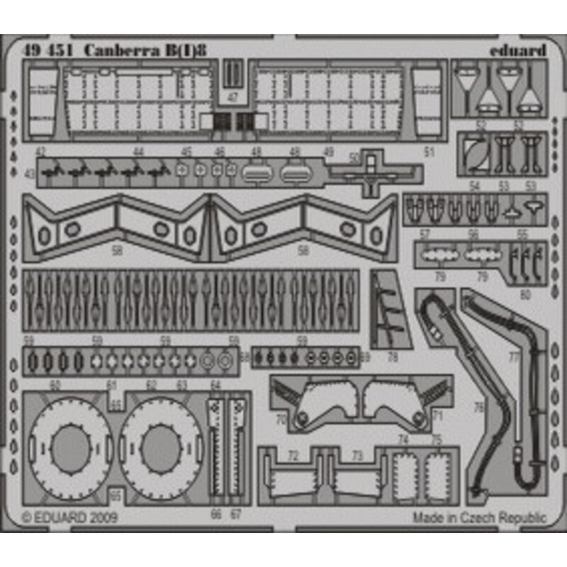 BAC/EE Canberra B(I)8 (self adhesive) PRE-PAINTED IN COLOUR! (designed to be used to be used with Airfix)