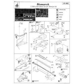 Bismarck (designed to be assembled with model kits from Tamiya)