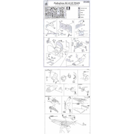 Nakajima Ki-44 II Tojo (designed to be assembled with model kits from Hasegawa) Superdetail kit for airplanes