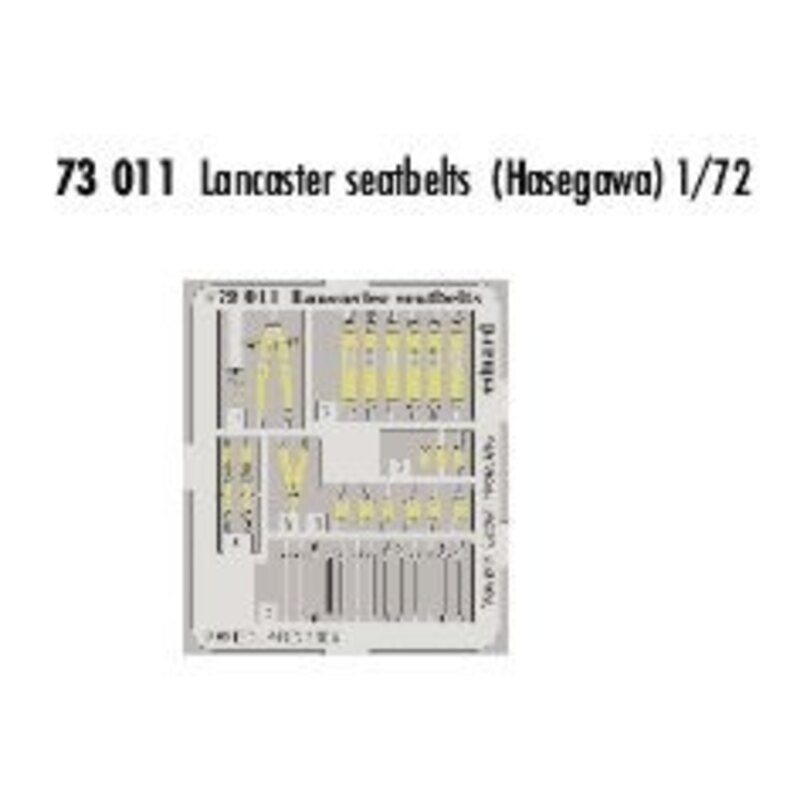 Avro Lancaster Mk.I/III seatbelts PRE-PAINTED IN COLOUR! (designed to be assembled with model kits from Airfix Hasegawa and Matc