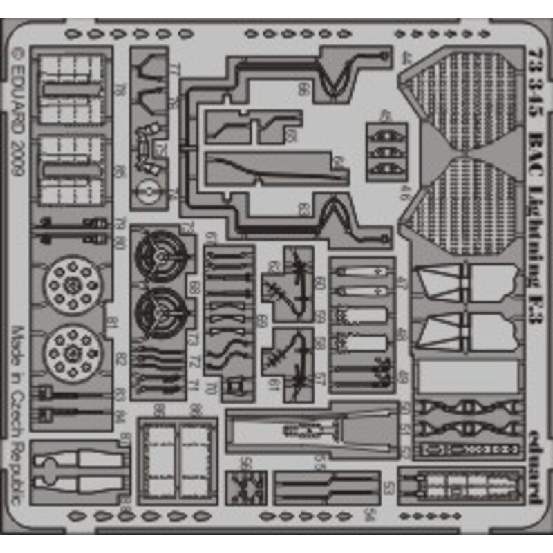 BAC/EE Lightning F.3 (self adhesive) PRE-PAINTED IN COLOUR! (designed to be assembled with model kits from Trumpeter)