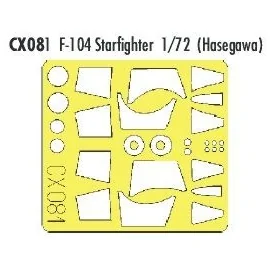 Lockheed F-104 Starfighter (designed to be assembled with model kits from Hasegawa) (made from yellow Kabuki tape produced in Ja