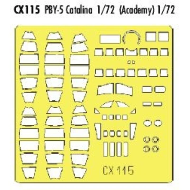 Consolidated PBY-5 Catalina (designed to be assembled with model kits from Academy) (made from yellow Kabuki tape produced in Ja