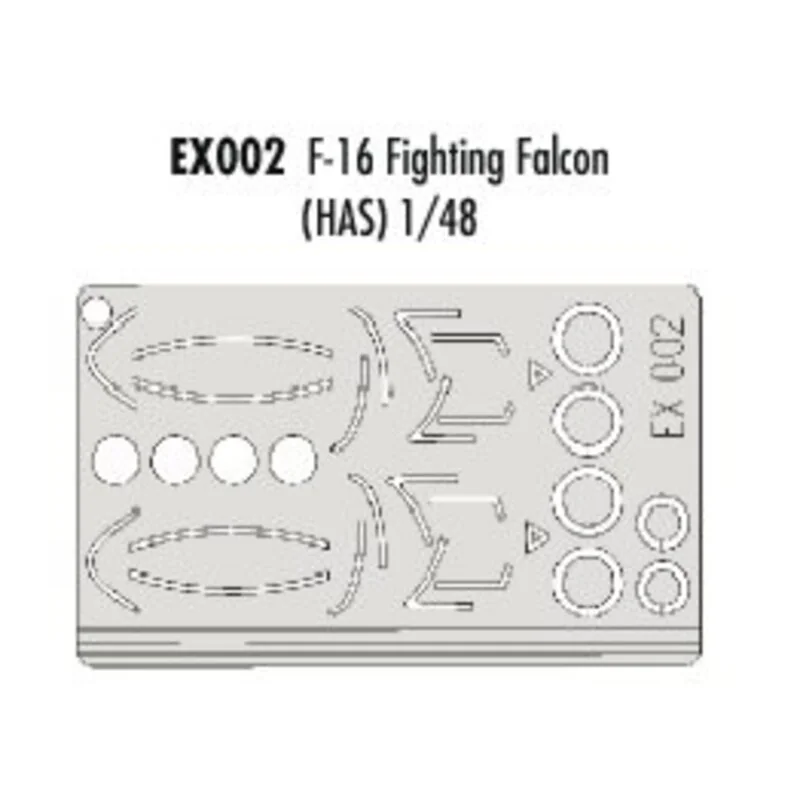 F-16 Fighting Falcon canopy and wheels (designed to be assembled with model kits from Hasegawa) (made from yellow Kabuki tape pr