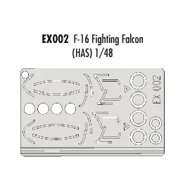 F-16 Fighting Falcon canopy and wheels (designed to be assembled with model kits from Hasegawa) (made from yellow Kabuki tape pr