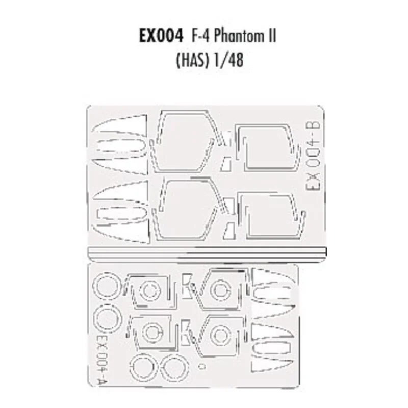 F-4 Phantom canopy and wheels (designed to be assembled with model kits from Hasegawa) (made from yellow Kabuki tape produced in