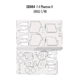 F-4 Phantom canopy and wheels (designed to be assembled with model kits from Hasegawa) (made from yellow Kabuki tape produced in