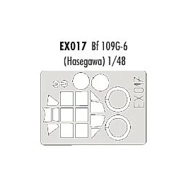 Messerschmitt Bf 109G-6 canopy and wheels (designed to be assembled with model kits from Hasegawa) (made from yellow Kabuki tape