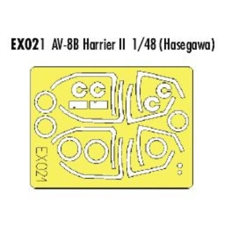 McDonnell Douglas AV-8B Harrier II canopy fame and wheels etc (designed to be assembled with model kits from Hasegawa) (made fro