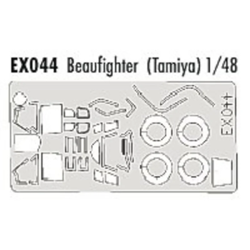 Bristol Beaufighter canopy and wheels (designed to be assembled with model kits from Tamiya) (made from yellow Kabuki tape produ