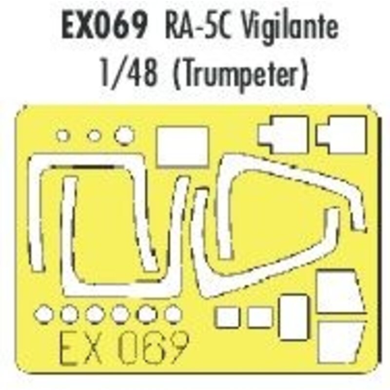 North American RA-5C Vigilante (designed to be assembled with model kits from Trumpeter) (made from yellow Kabuki tape produced 