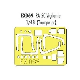 North American RA-5C Vigilante (designed to be assembled with model kits from Trumpeter) (made from yellow Kabuki tape produced 