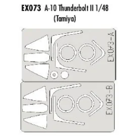 Fairchild A-10 Thunderbolt canopy and wheels (designed to be assembled with model kits from Tamiya) (made from yellow Kabuki tap