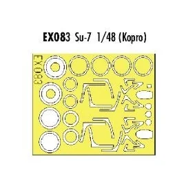 Sukhoi Su-7 canopy fame and wheels etc (designed to be assembled with model kits from Kopro/KP and OEZ) (made from yellow Kabuki