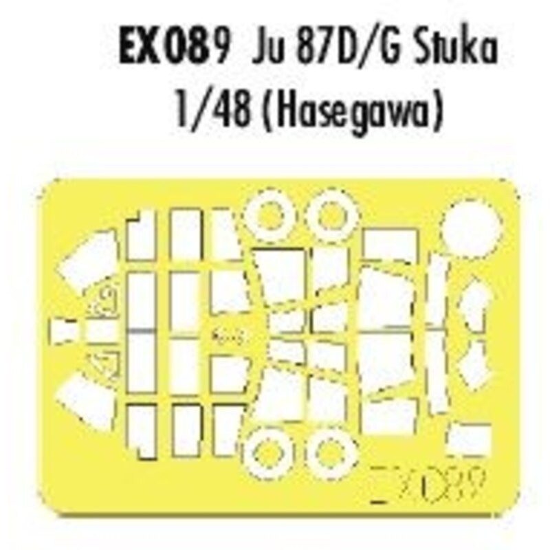 Junkers Ju 87D/G Stuka canopy fame and wheels etc (designed to be assembled with model kits from Hasegawa) (made from yellow Kab