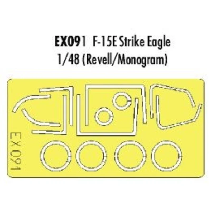 McDonnell Douglas F-15E Strike Eagle canopy fame and wheels etc (designed to be assembled with model kits from Monogram and Reve