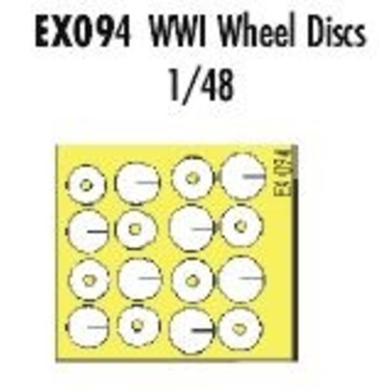 WWI wheel discs (made from yellow Kabuki tape produced in Japan)