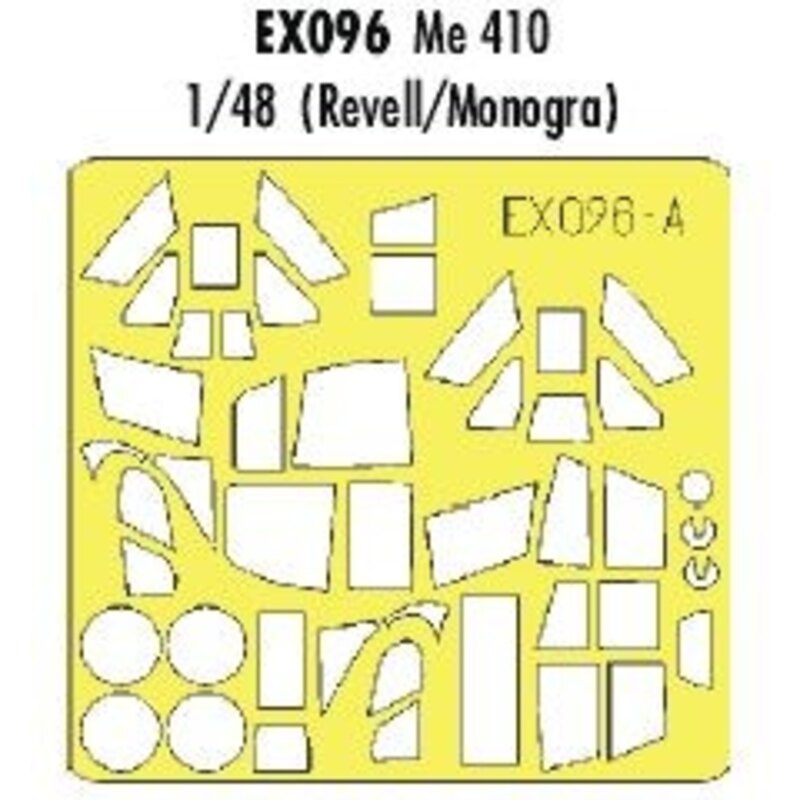Messerschmitt Me 410 (designed to be assembled with model kits from Monogram and Revell) (made from yellow Kabuki tape produced 