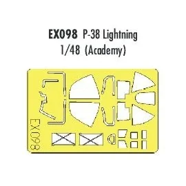 Lockheed P-38 (designed to be assembled with model kits from Academy) (made from yellow Kabuki tape produced in Japan)