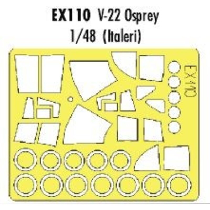 V-22 Osprey (designed to be assembled with model kits from Italeri) (made from yellow Kabuki tape produced in Japan)