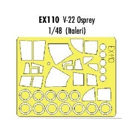 V-22 Osprey (designed to be assembled with model kits from Italeri) (made from yellow Kabuki tape produced in Japan)