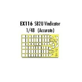 Vought SB2U Vindicator (designed to be assembled with model kits from Accurate Miniatures) (made from yellow Kabuki tape produce