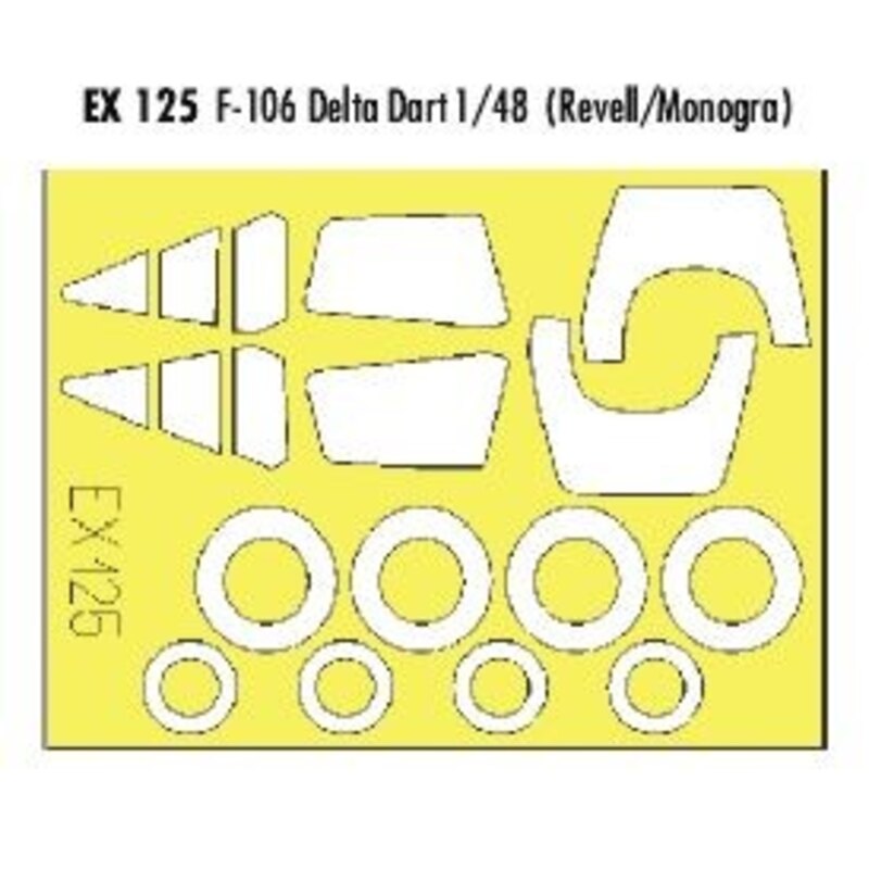 Convair F-106 Delta Dart (designed to be assembled with model kits from Monogram and Revell) (made from yellow Kabuki tape produ