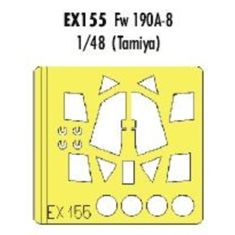 Focke Wulf Fw 190A-8 (designed to be assembled with model kits from Tamiya) (made from yellow Kabuki tape produced in Japan)