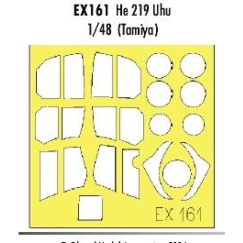 Heinkel He 219 UHU (designed to be assembled with model kits from Tamiya) (made from yellow Kabuki tape produced in Japan)