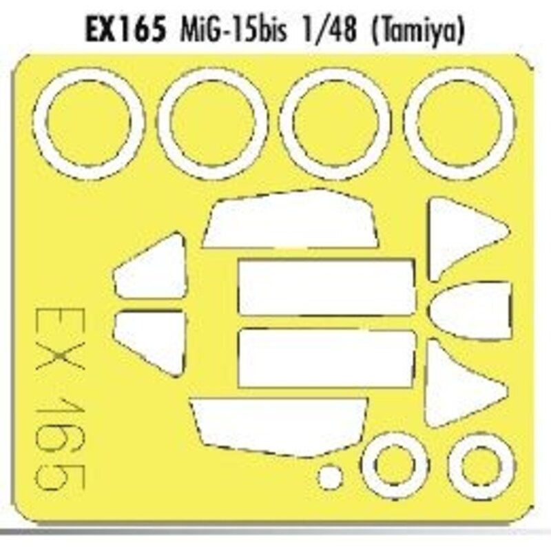 Mikoyan MiG-15Bis (designed to be assembled with model kits from Tamiya) (made from yellow Kabuki tape produced in Japan)